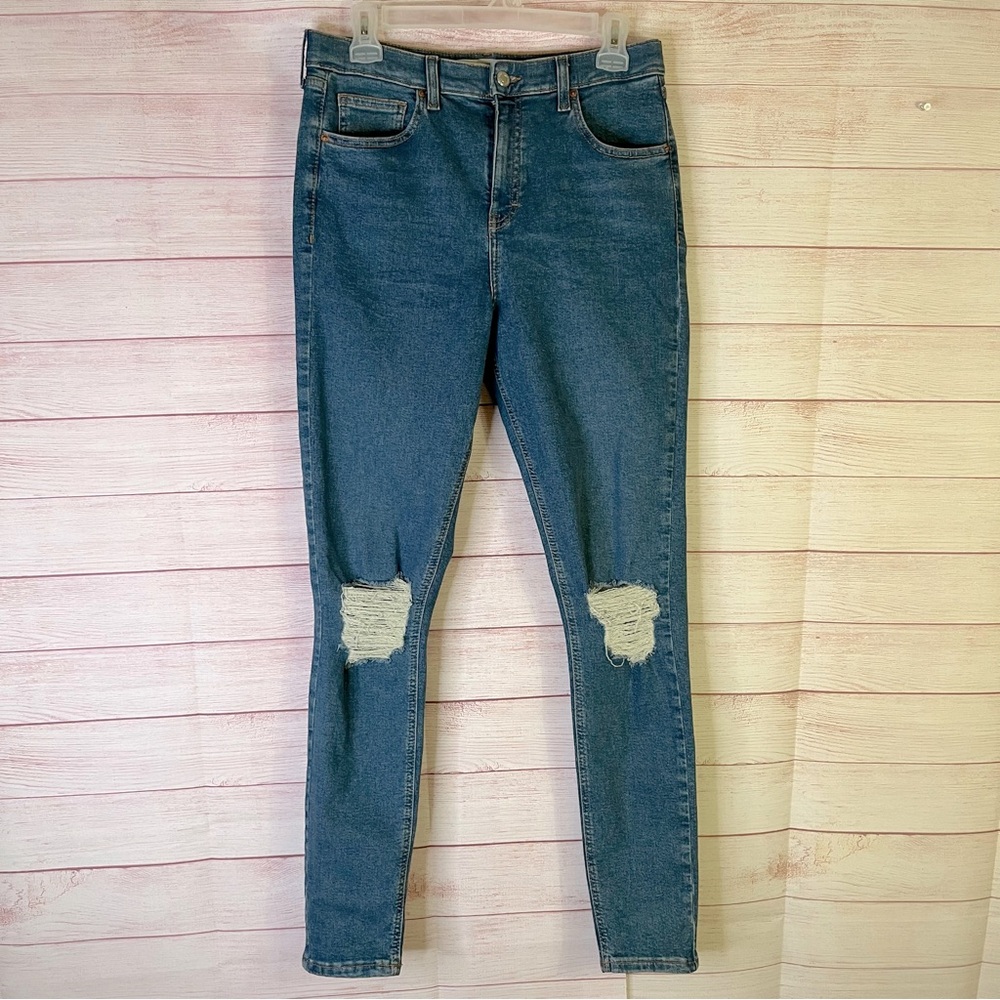 TopShop Moto Jamie Distressed‎ Jeans Size 32